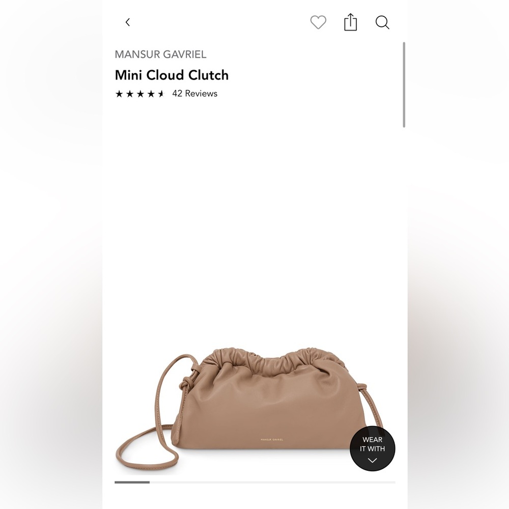 New MANSUR GAVRIEL Mini Cloud Clutch - Picture 5 of 6